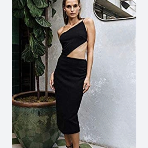 Maurie eve asymmetrical can't get enough midi dress cut out - Picture 5 of 8